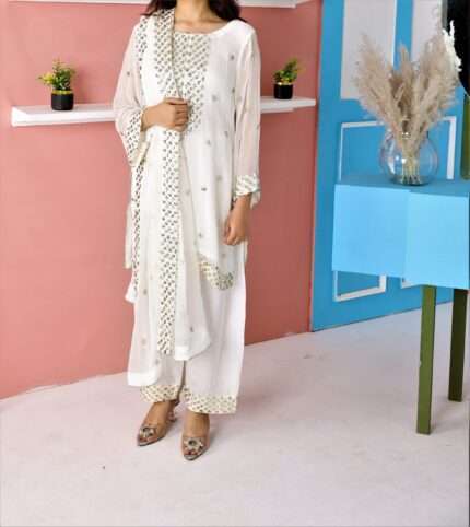 Chamkeeli (1.0) Chiffon Set – 3 Piece