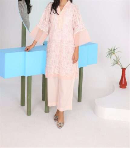 Pink Dhanak 2-Piece Set